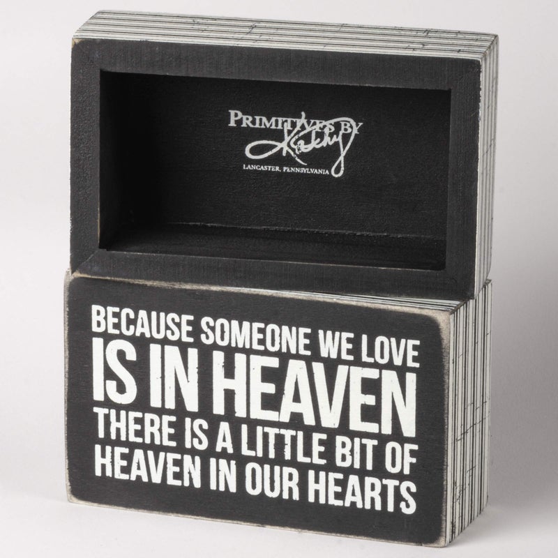 Primitives by Kathy Someone We Love in Heaven Bereavement Box Sign - Image 2